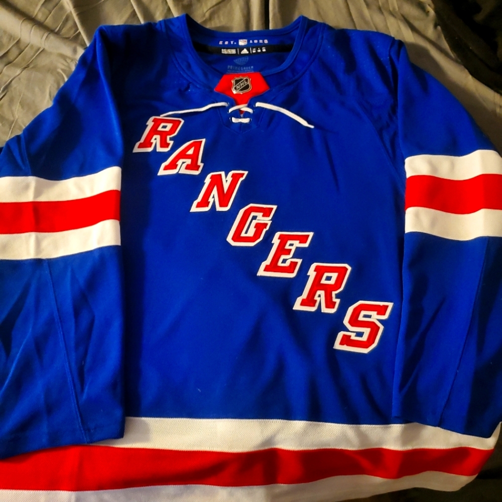 Authentic Adidas primegreen NY Rangers Jersey